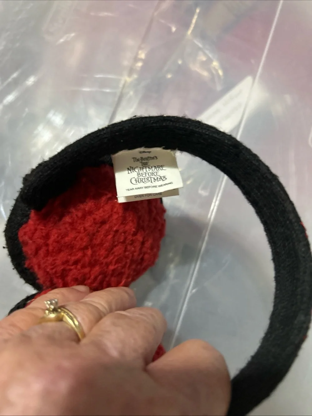 Disney Jack Skellington Ear Headband - Black, White, Red
